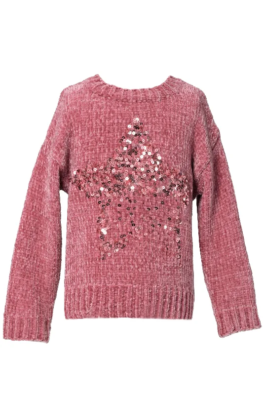 Baby Sara Sequin Star Sweater Sequin Dress Style