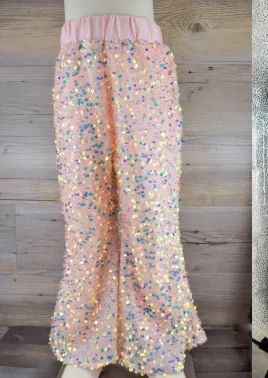 Sequin Bell Bottoms Sequin A-line Dress