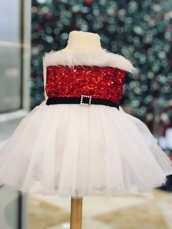 Mrs. Claus Sequin Tutu Romper Sequin Dress Appeal