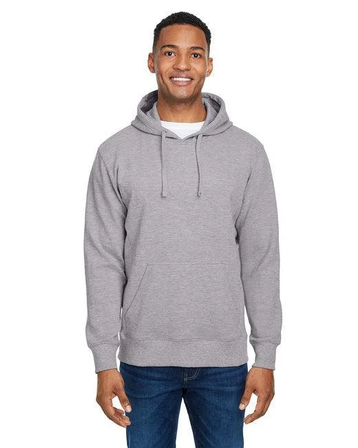 J America Ripple Fleece Pulllover Hooded Sweatshirt JA8706 Relaxed Sweatshirt Look