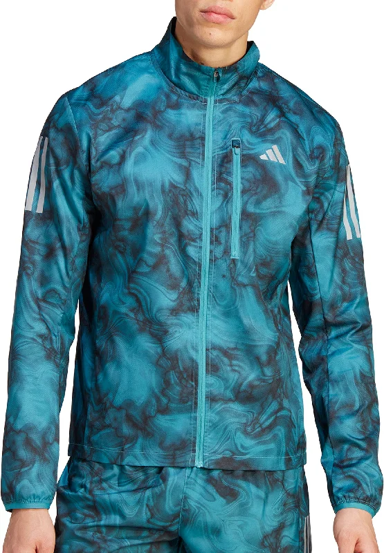 adidas Own The Run Mens Running Jacket - Blue Women's short jackets