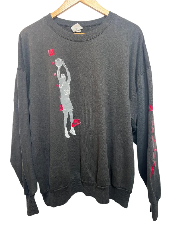 Nike Jordan Black Sweatshirt (Size L) Stylish Pullover Hoodie