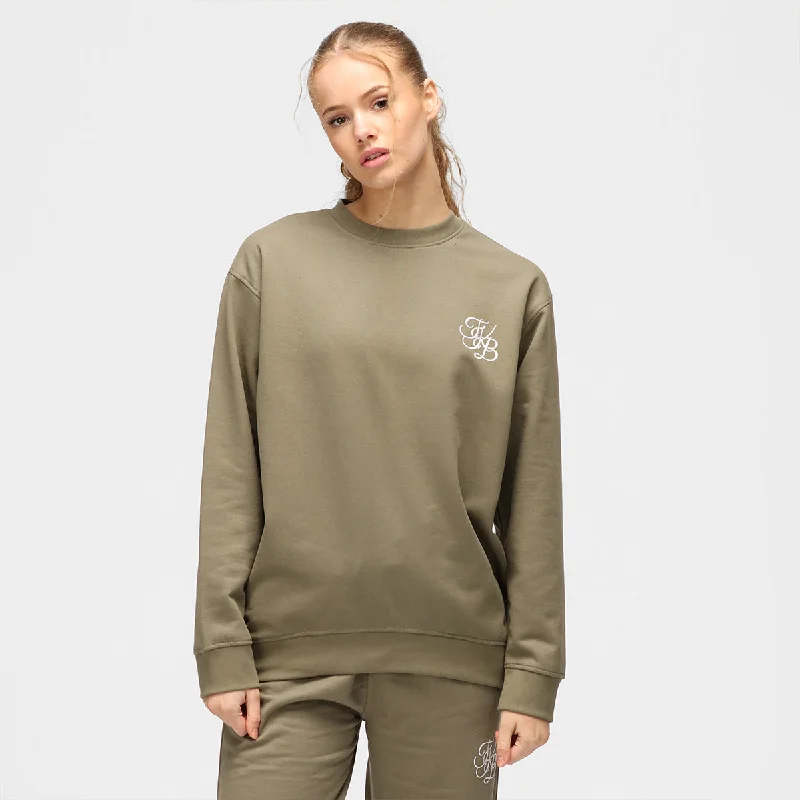 TKB Khaki Unisex Sweatshirt Women’s Oversized Pullover