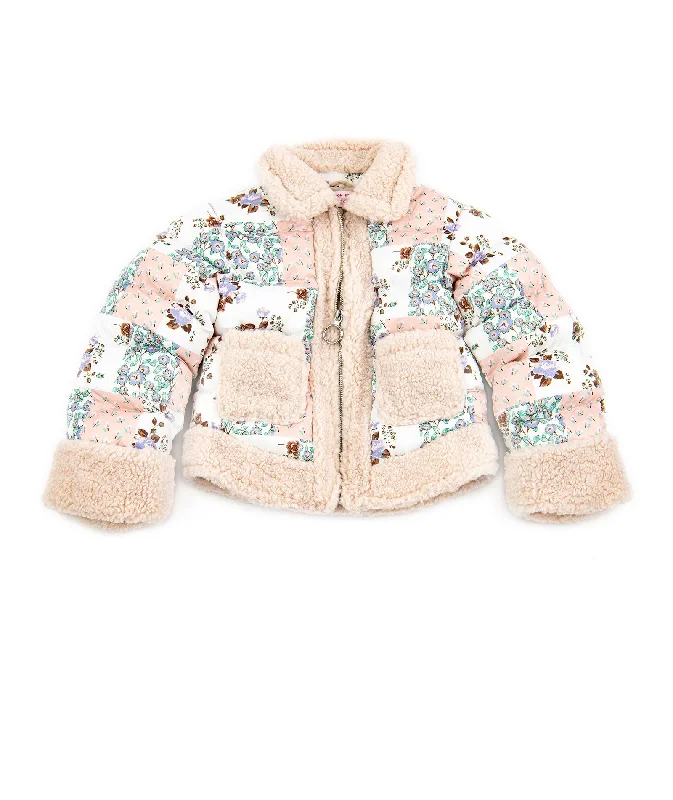 Design History Girls Little Sweet Peach Puffer Jacket Best women's jackets for layering