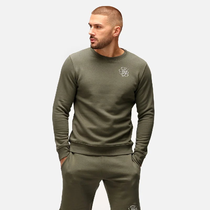 TKB Man Khaki Organic Sweatshirt Pullover Sweater Chic