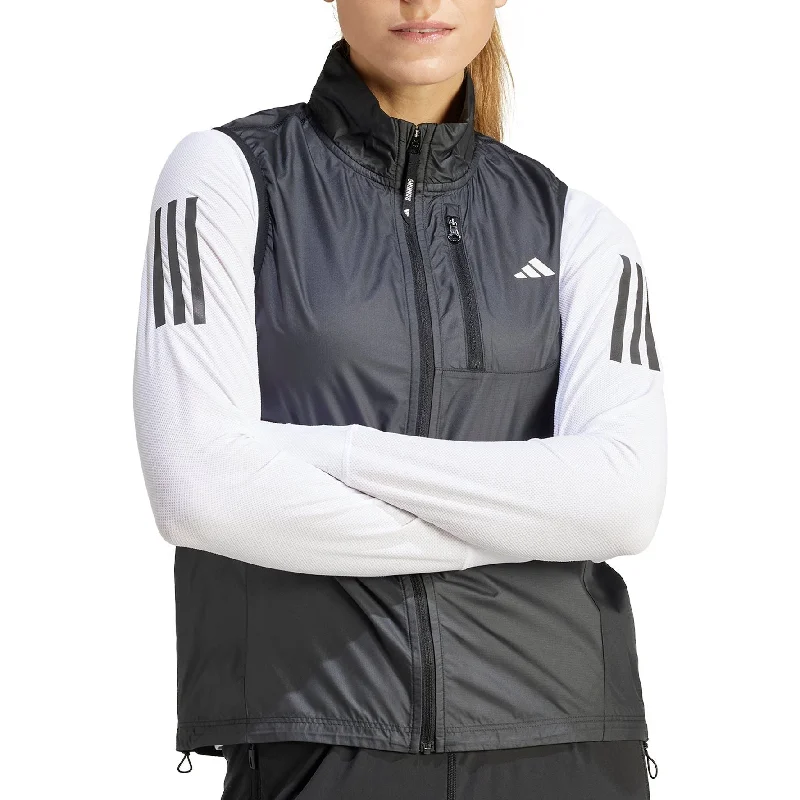 adidas Own The Run Womens Running Gilet - Black Women's wool jackets