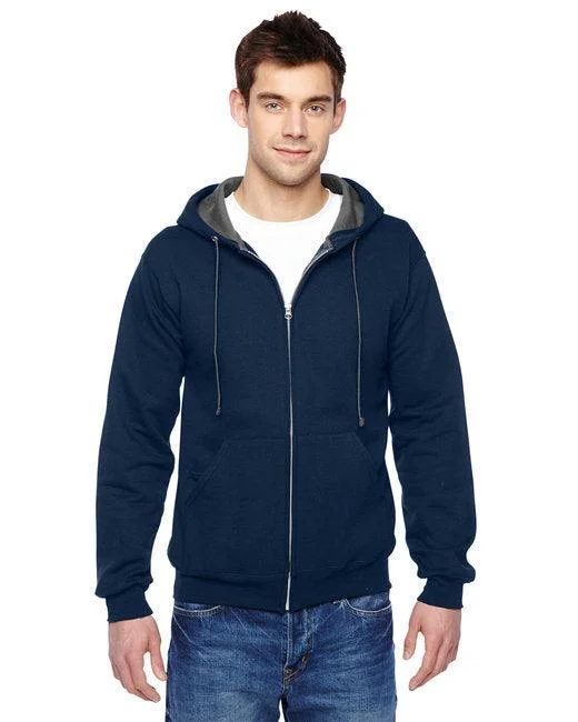 Fruit of the Loom Adult SofSpun  Full-Zip Hooded Sweatshirt SF73R Hoodie with Drawstrings