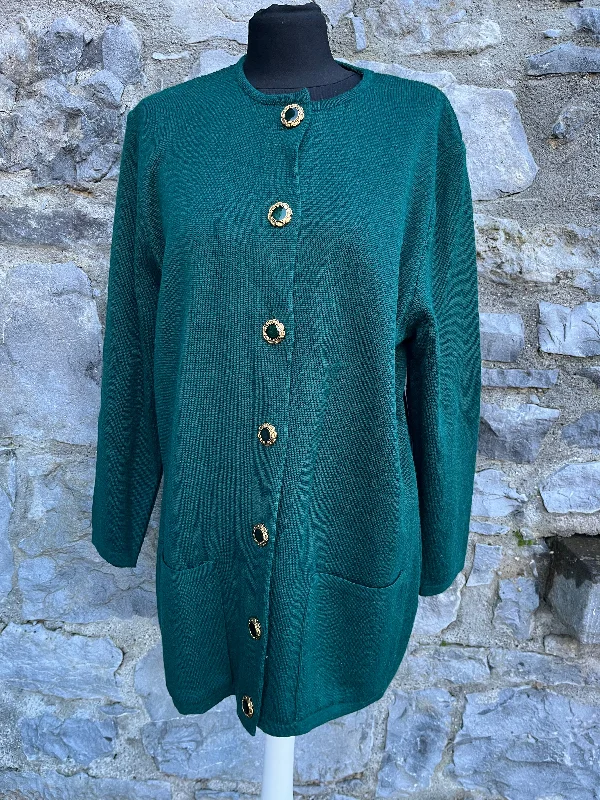 90s green long cardigan uk 14-16 Everyday Pullover Sweater