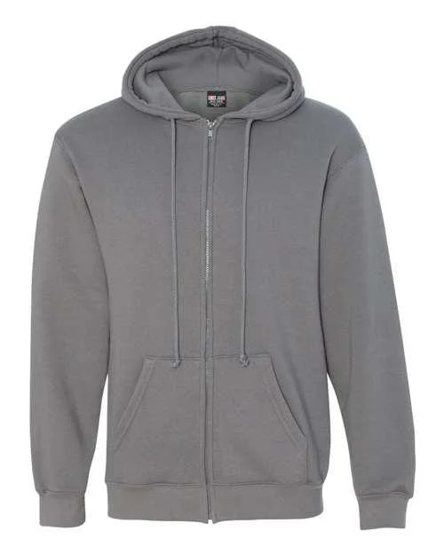 Bayside USA-Made Full-Zip Hooded Sweatshirt 900 Soft Hoodies for Women