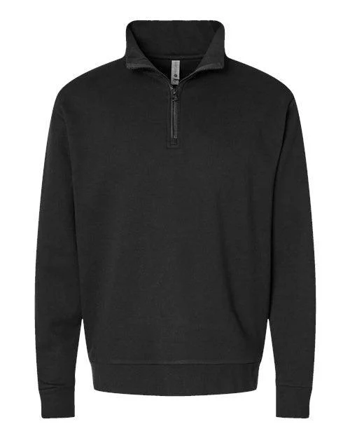 Next Level Fleece Quarter-Zip Pullover 9643 Lightweight Zip Hoodie