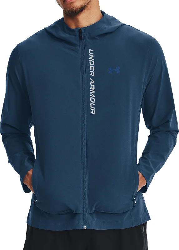 Under Armour OutRun The Storm Mens Running Jacket - Blue Women's streetwear jackets