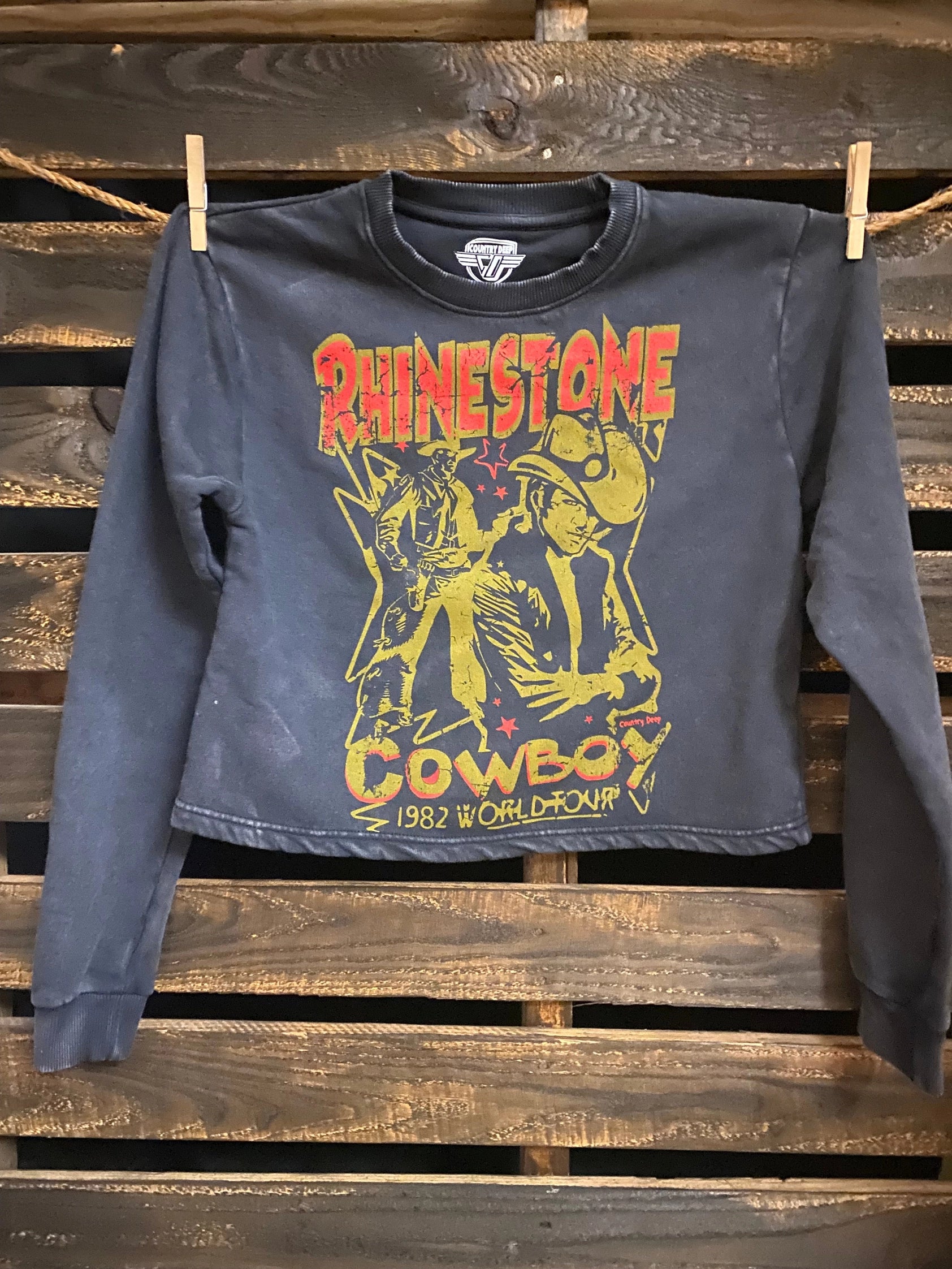 RHINESTONE COWBOY | CREWNECK Hoodies for Streetwear