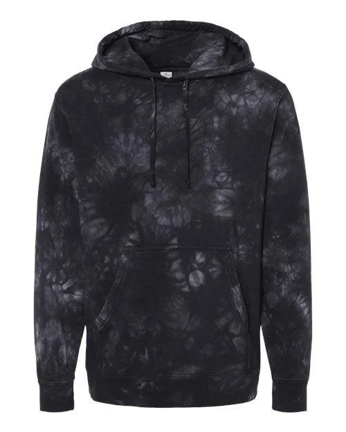 Independent Trading Co. Midweight Tie-Dyed Hooded Sweatshirt PRM4500TD Relaxed Fit Hoodie