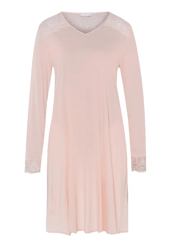 Josephine Lace Accented Cotton Nightgown | Peach Whip 74938-2311 Sexy pajama sets