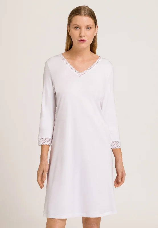 Moments 3/4 Sleeve Gown Nightdress 100cm | White 77162-101 Designer pajama sets