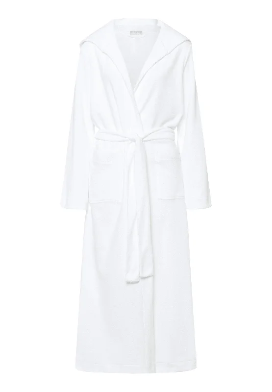 Robe Selection Plush Long Hooded Robe | White 77304-101 Designer pajama sets