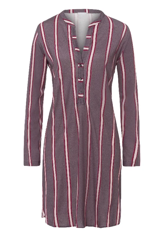 Sleep And Lounge Cotton Blend Nightgown | Sleek Stripe 77618-2934 Nordstrom pajama sets