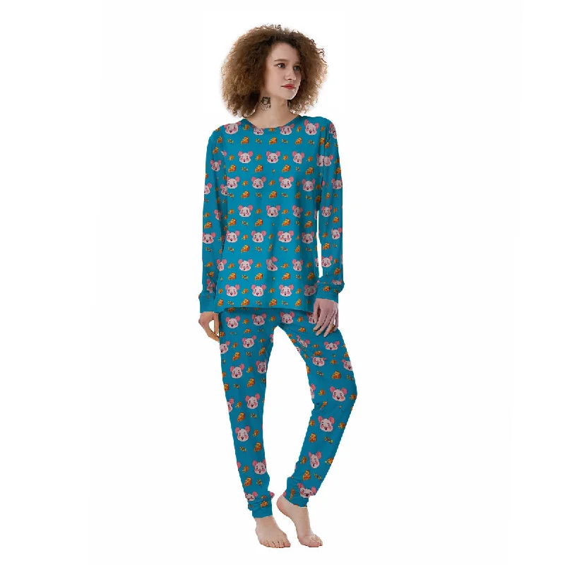 Rat Cute Print Pattern Women's Pajamas Forever 21 pajama sets