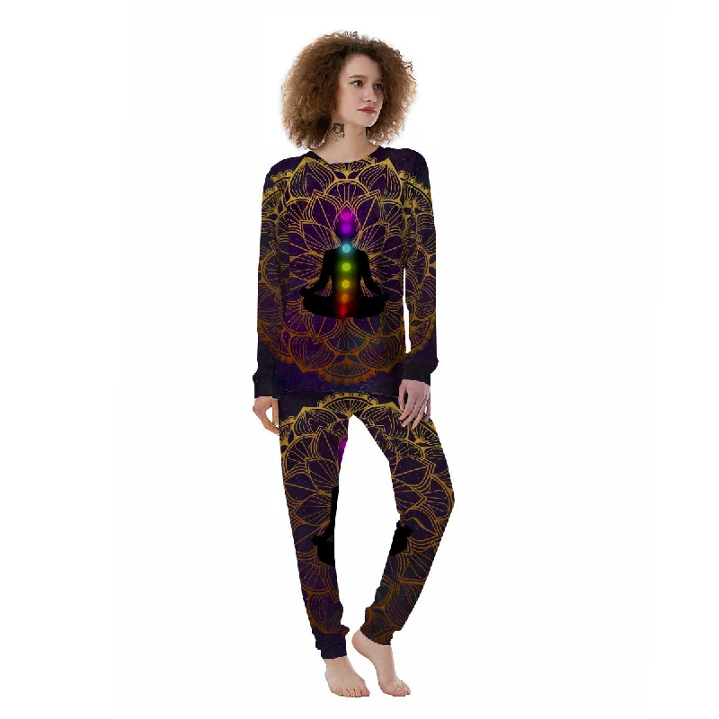 Reiki Golden Print Women's Pajamas Cute pajama sets