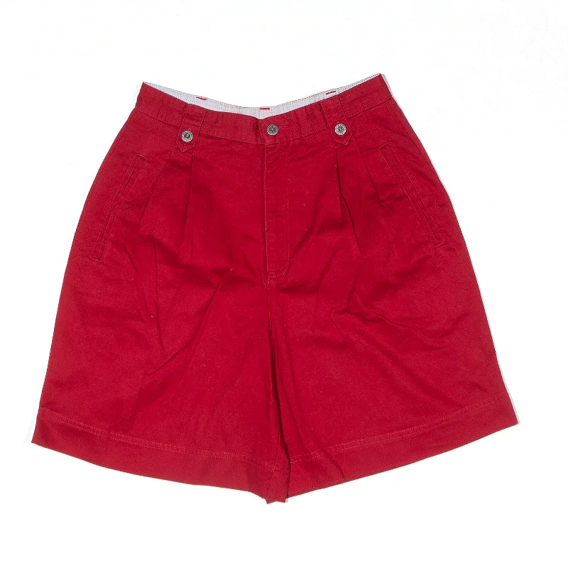 LIZ CLAIBORNE SPORT Shorts Red Relaxed Casual Womens XS W26 Layering sweaters