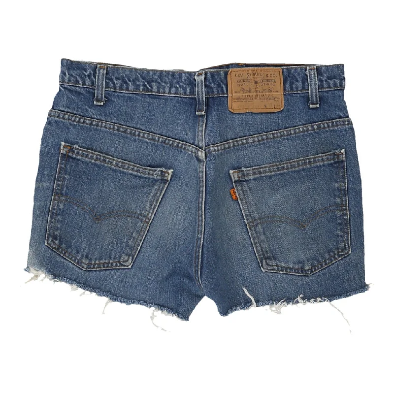 Orange Tab Levis Denim Shorts - 32W UK 14 Blue Cotton V-neck sweaters