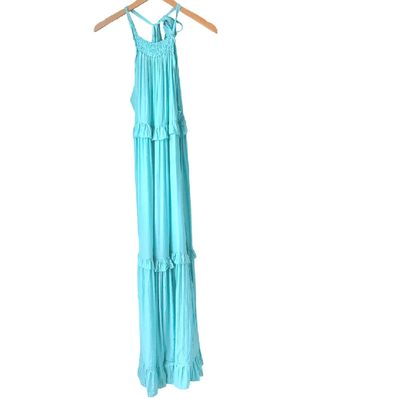 Cool Summer Azura Tie-Back Ruffle Maxi Sundress Affordable maxi dresses