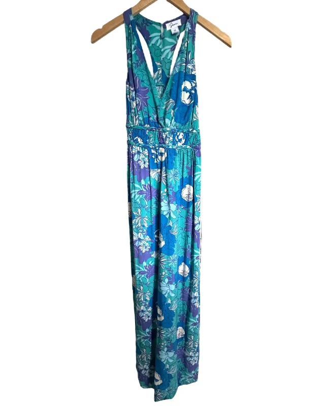 Cool Summer Floral Print Racerback Maxi Sundress Goth maxi dresses