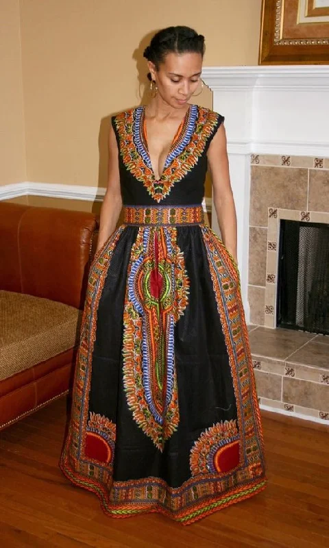 Dashiki Africa Clothing for Women. Dashiki Long Dress. Women's Clothing. Maxi Dress. Ankara. Kitenge Graduation maxi dresses