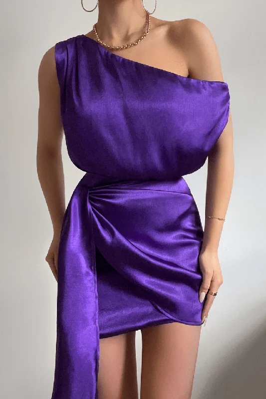 Kharisma Mini Dress - Purple Bohemian Mini Skirt