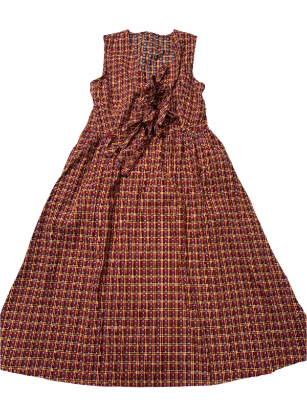 Dress Casual Maxi By CIDER In Plaid, Size: M Silk Maxi Skirt